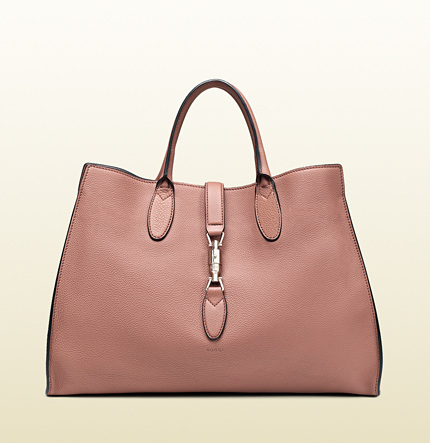 Authentic Gucci Jackie Soft Leather Handle Bag 362970 Roses